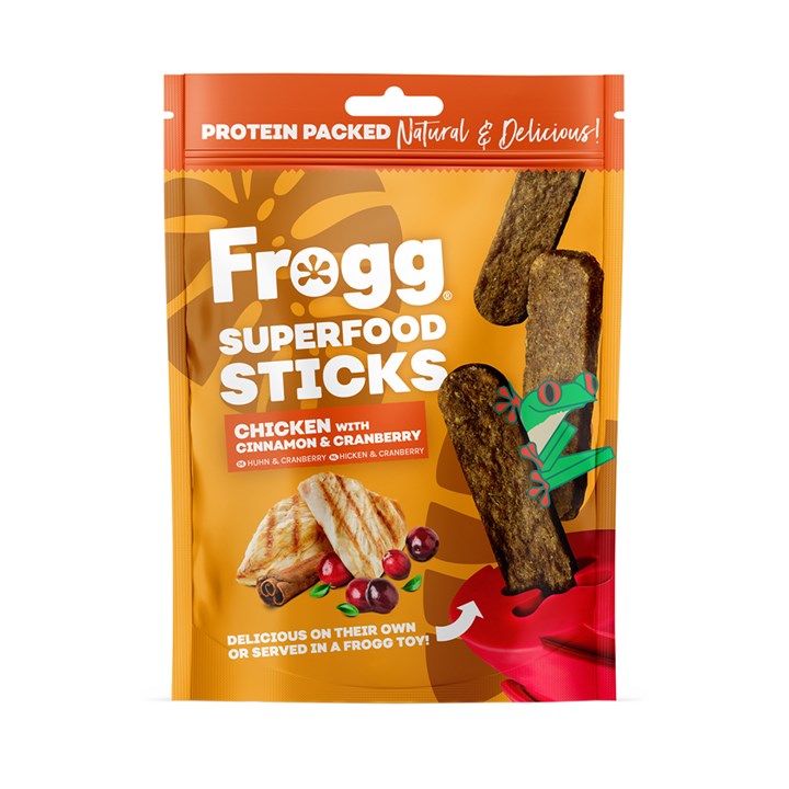 Superfood Sticks with Chicken, Cranberry & Cinnamon Dog Treats 100g